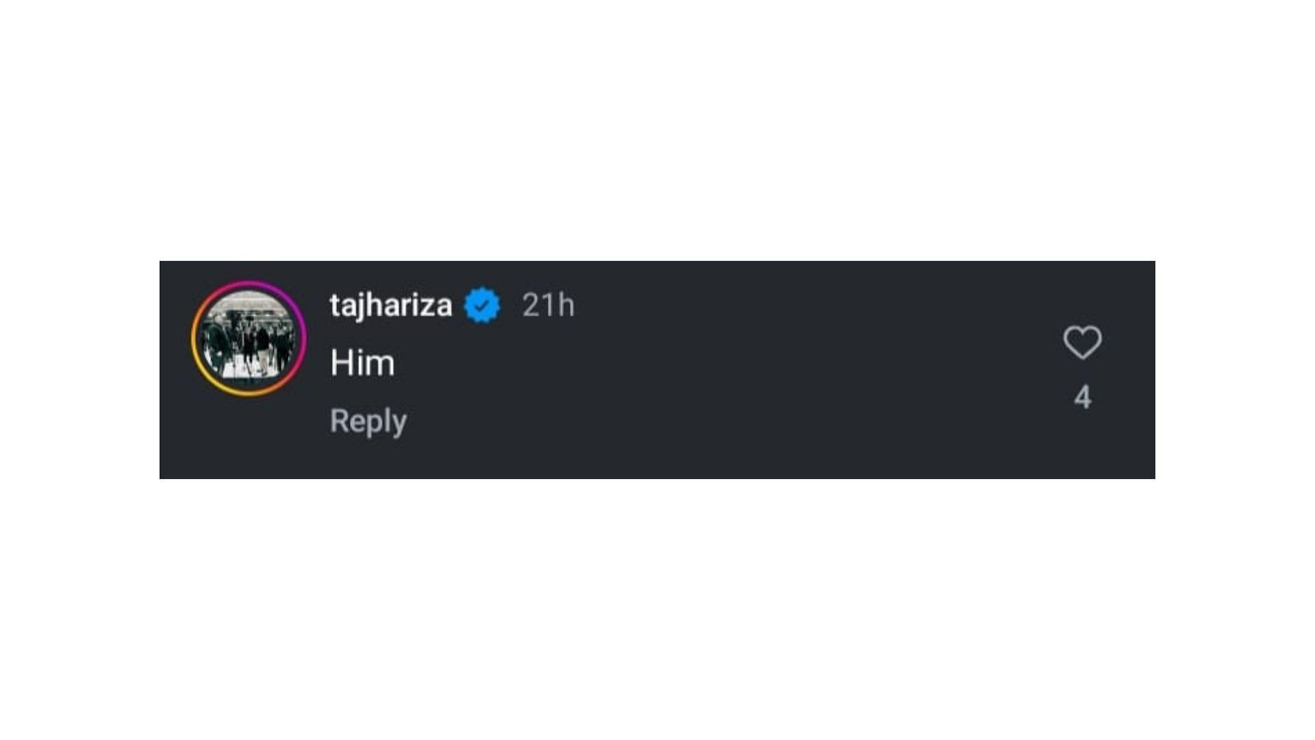 Tajh Ariza's comment on the post about Jason Crowe Jr.